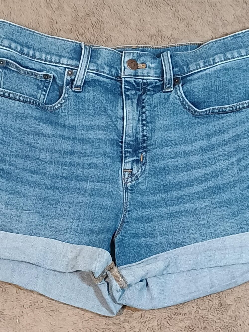 J.Crew/Denim Shorts/Womens 29 Blue Preppy Mid Rise Rolled Cuff Summer Casual Sho